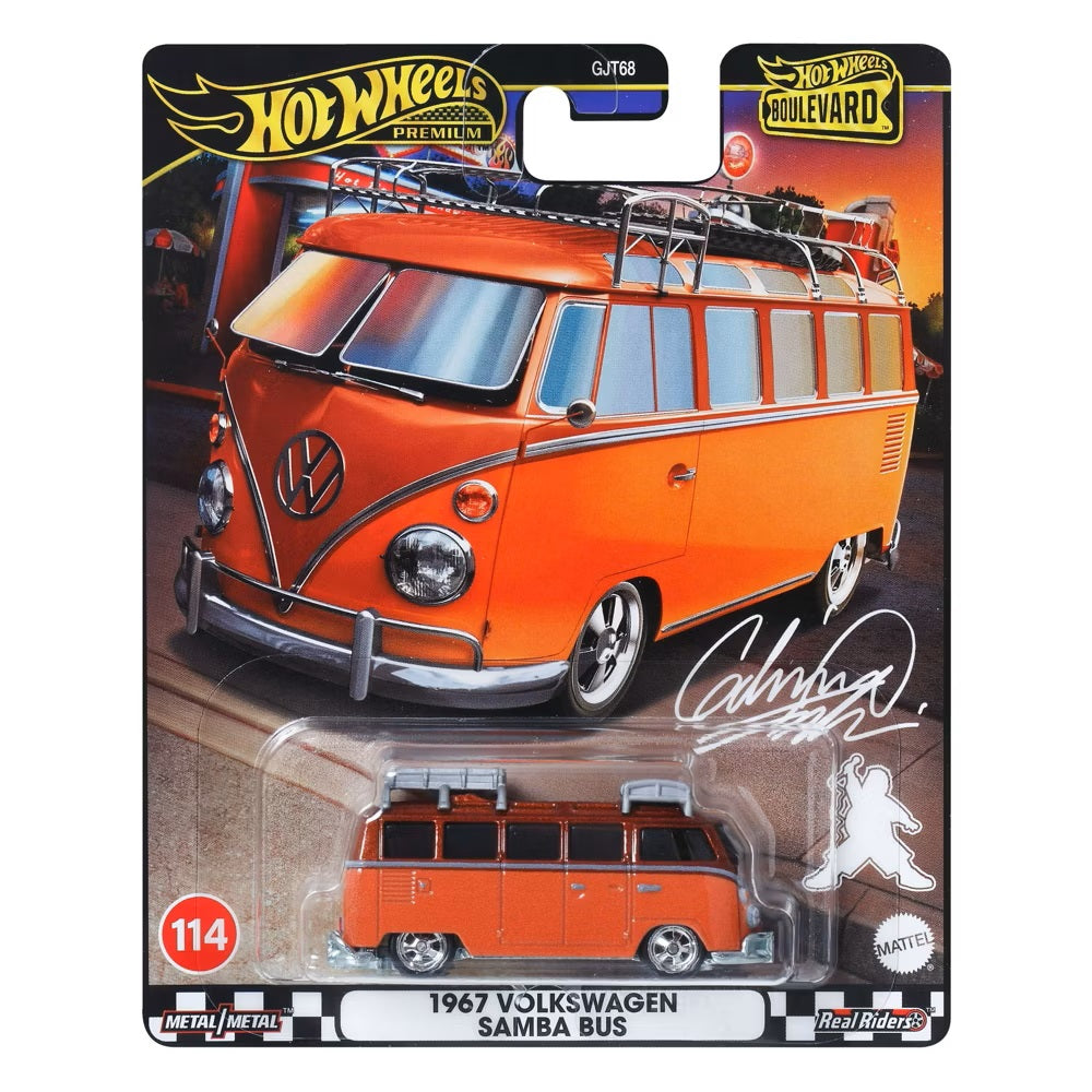 Hot Wheels Premium - 1967 Volkswagen Samba Bus - Boulevard Series - 1/64 Scale