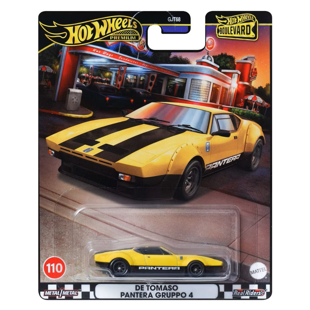 Hot Wheels Premium - De Tomaso Pantera Group 4 - Series Boulevard - Scale 1/64 Approx.