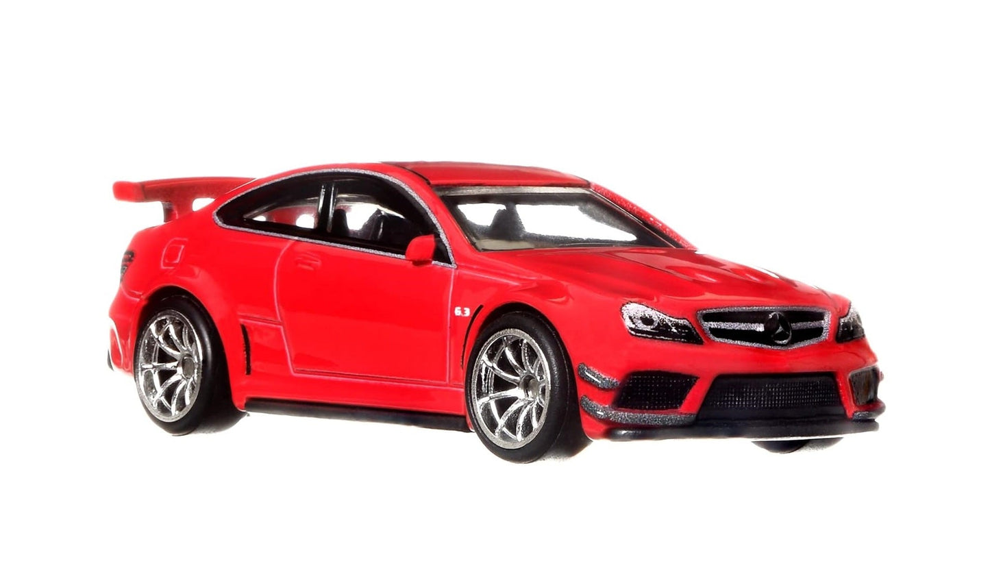 Hot Wheels Premium2012 Mercedes-Benz C63 AMG Coupe Black RED - Series Car Culture - Scala 1/64