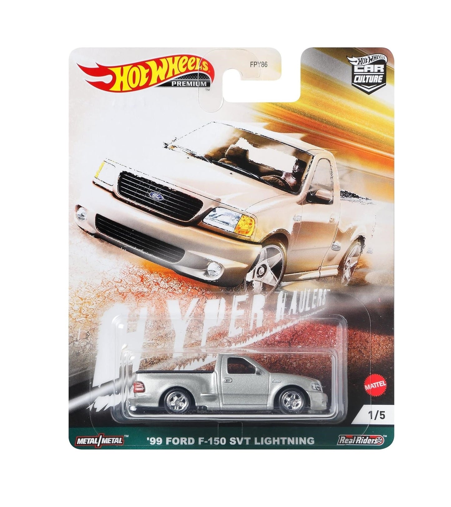 Hot Wheels Premium - '99 Ford F-150SV Lightning - Series Car Culture - Scale 1/64