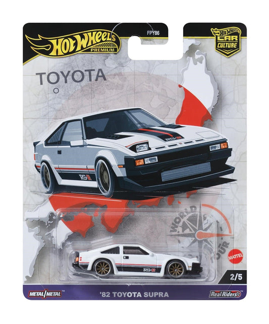 Hot Wheels Premium - '82 Toyota Supra White - Series Car Culture - Scale 1/64