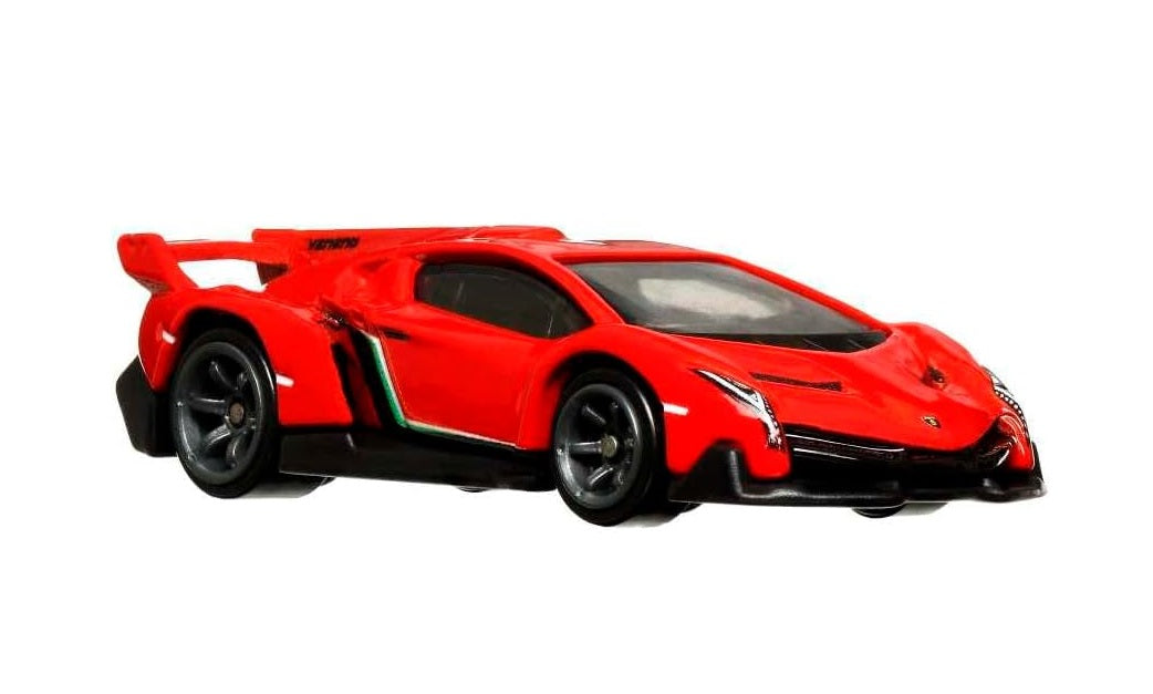 Hot Wheels Premium - Lamborghini Veneno Red Speed ​​Machine - Scale 1/64