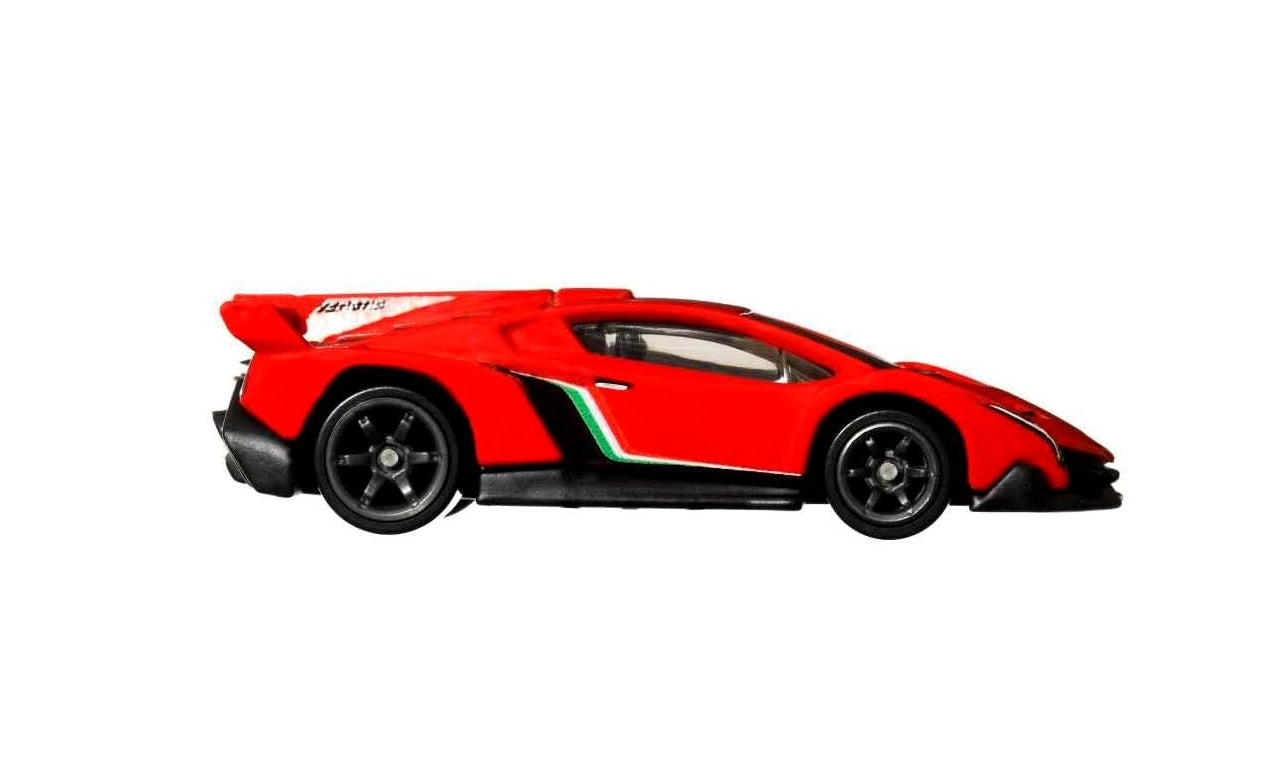 Hot Wheels Premium - Lamborghini Veneno Red Speed ​​Machine - Scale 1/64