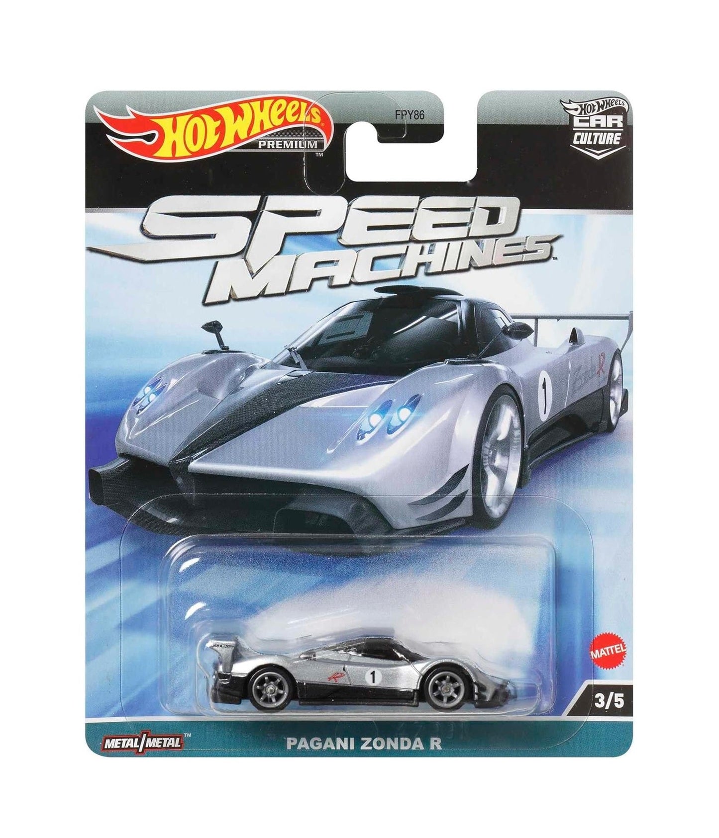 Hot Wheels Premium Pagani Zonda R Speed Machines - Series Car Culture - Scala 1/64