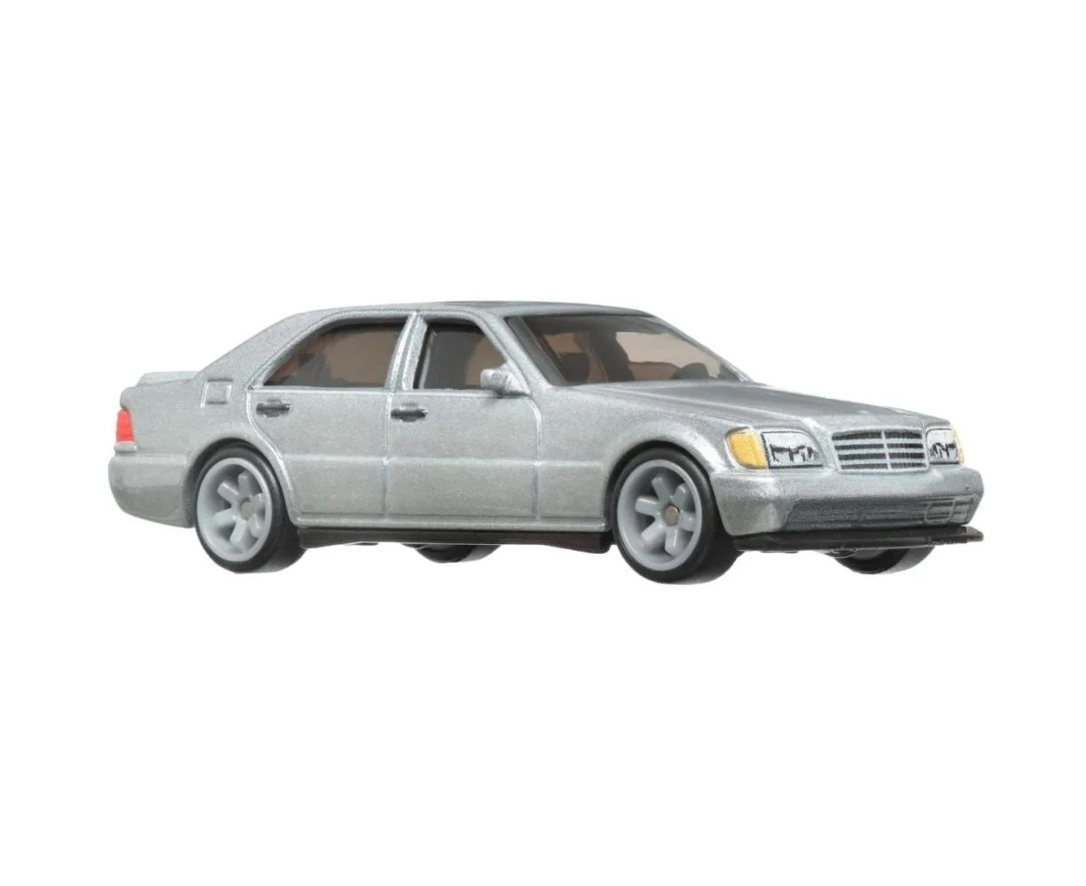 Hot Wheels Premium - Mercedes-Benz 500SEL Silver Fast &amp; Furious - Scale 1/64