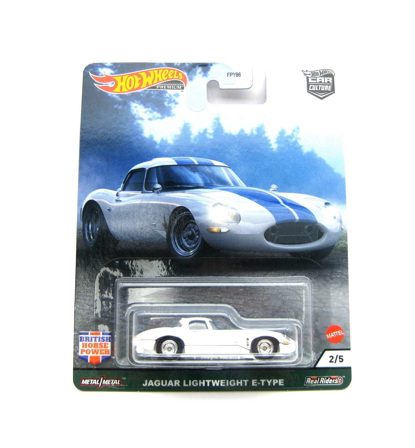 Hot Wheels Premium - Jaguar Lightweight E-Type White - Scala 1/64