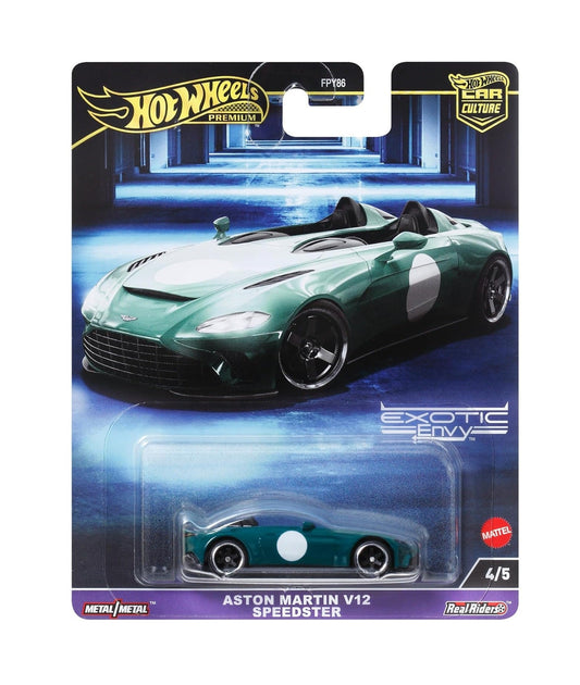 Hot Wheels Premium - Aston Martin V12 Speedster - Series Exotic Envy - Scale 1/64