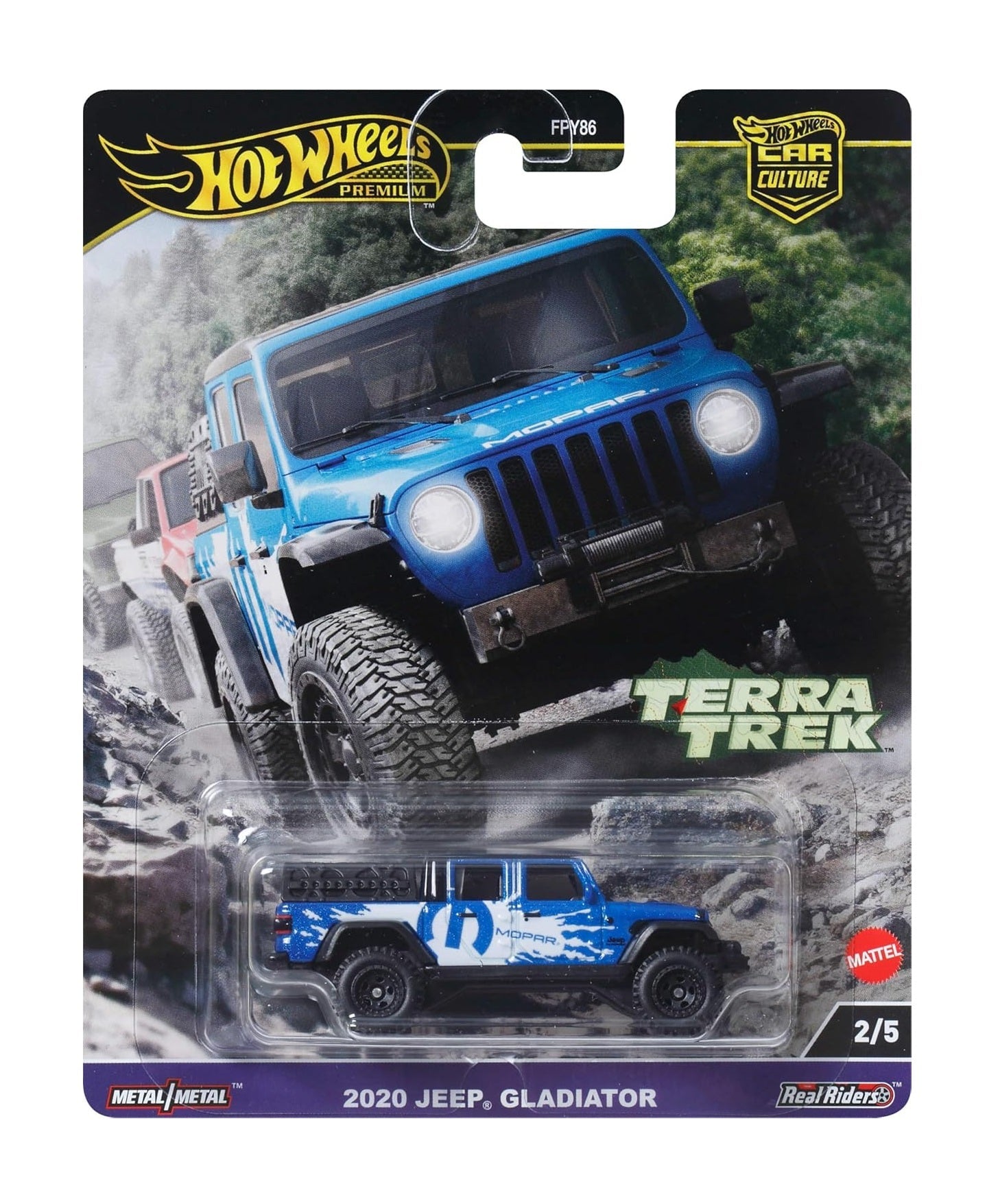 Hot Wheels Premium - 2020 Jeep Gladiator Blue - Series Terra Trek - Scala 1/64