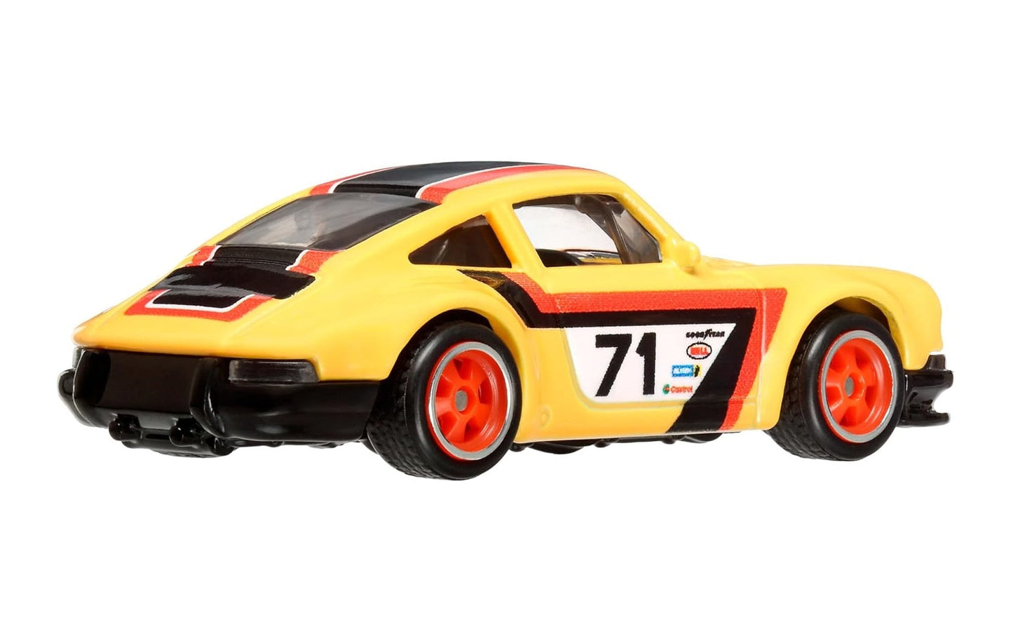 Hot Wheels Premium - 1971 Porsche 911 Yellow - Series Car Culture - Scale 1/64