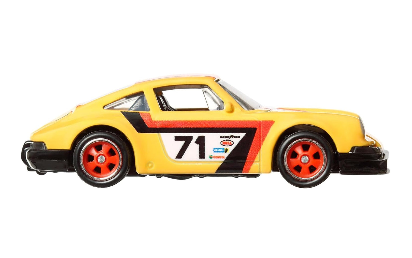 Hot Wheels Premium - 1971 Porsche 911 Yellow - Series Car Culture - Scale 1/64