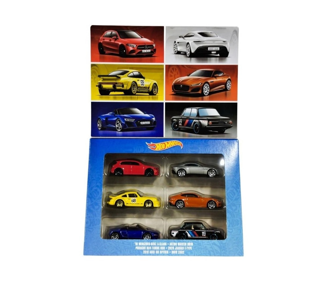 Hot Wheels - Set assortment 6 Pieces European Cars - Scala 1/64 Circa