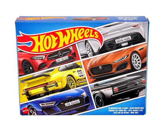 Hot Wheels - 6 Pieces European Cars assortment set - Approx. 1/64 scale