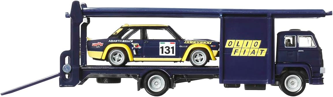 Hot Wheels Premium - Fiat 131 Abarth Second Story Lorry - Series Car Culture Team Transport - Scala 1/64