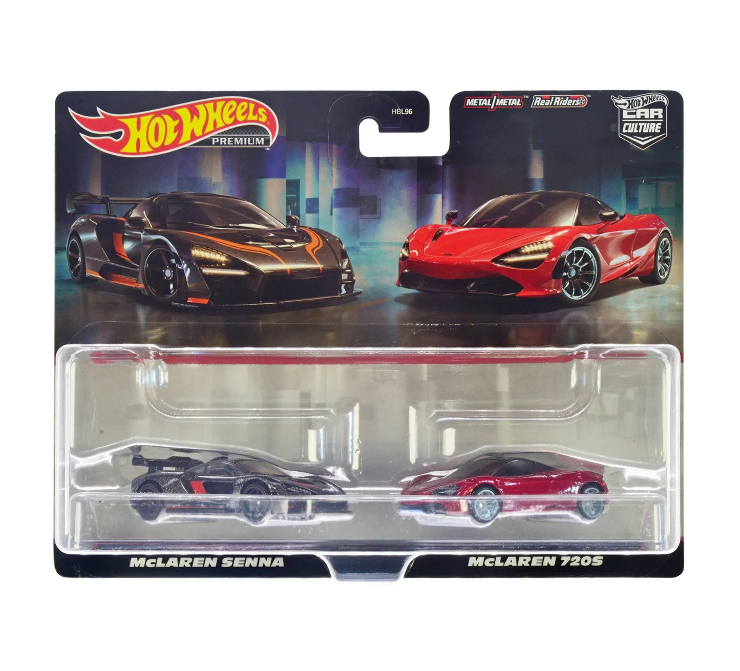 Hot Wheels Premium - 2 Pack McLaren Senna & McLaren 720S -Scala 1/64