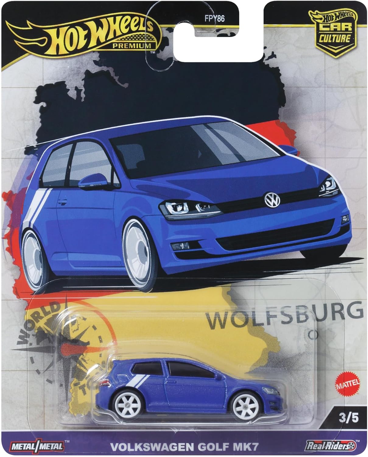 Hot Wheels Premium - Volkswagen Golf MK7 - Series Car Culture - Scale 1/64