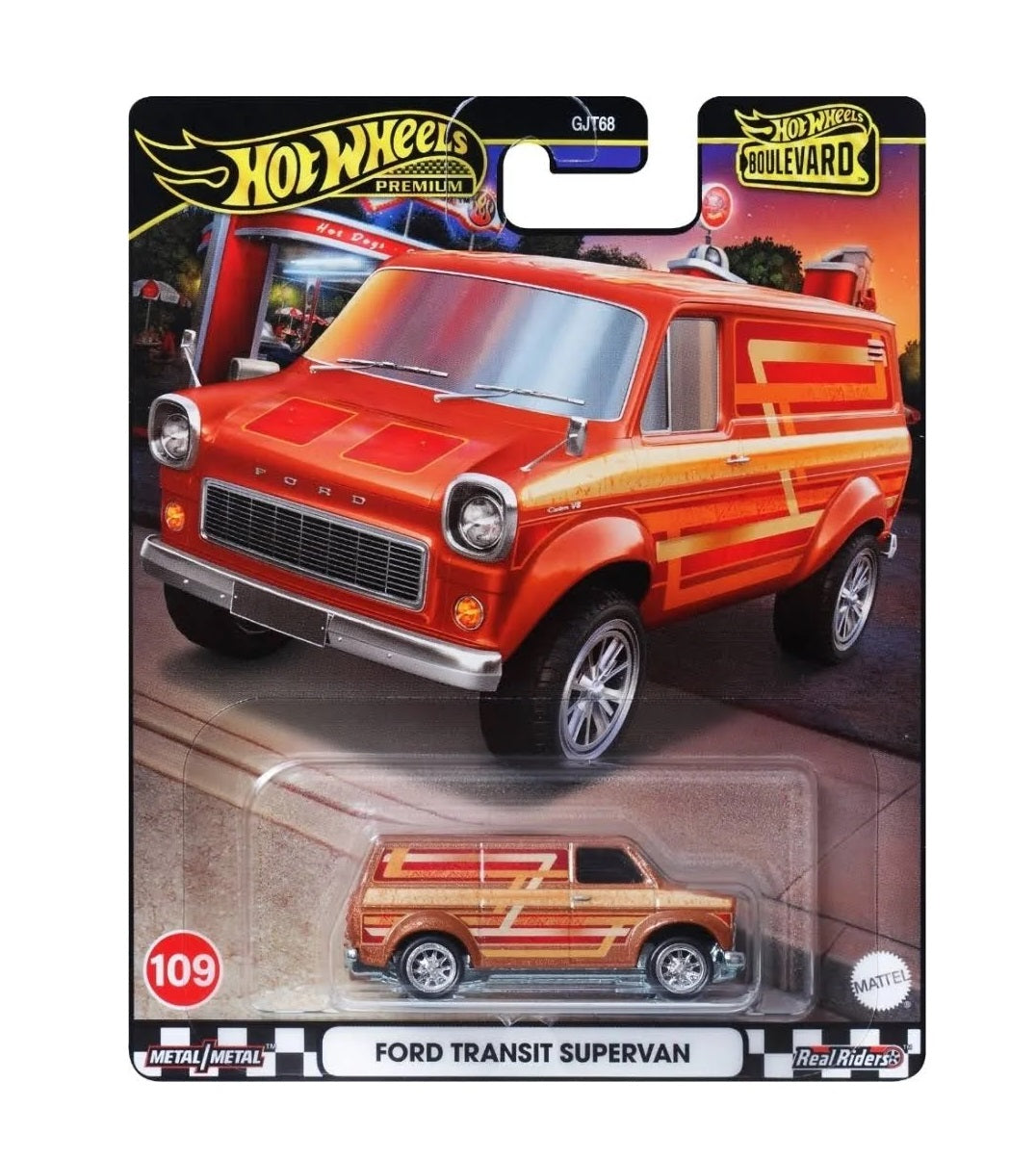 Hot Wheels Premium - Ford Transit Supervan - Series Boulevard - Scala 1/64 Circa