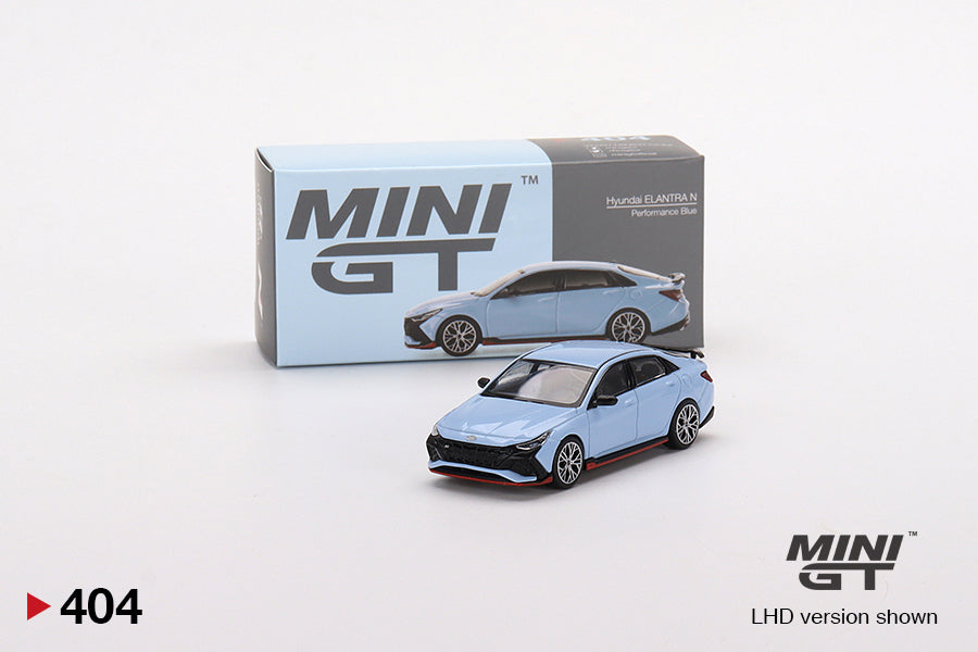 Mini GT - Hyundai Elantra N Performance Blue - Scale 1/64 MGT00404