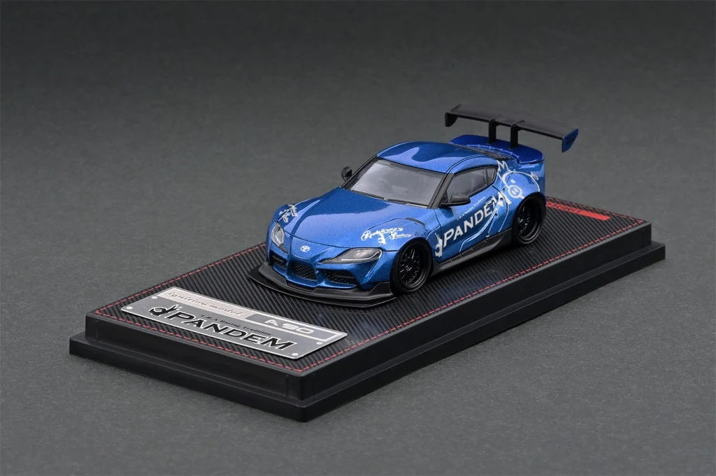 Ignition Model - PANDEM Toyota Supra (A90) Blue Metallic - Scale 1/64 IG2331