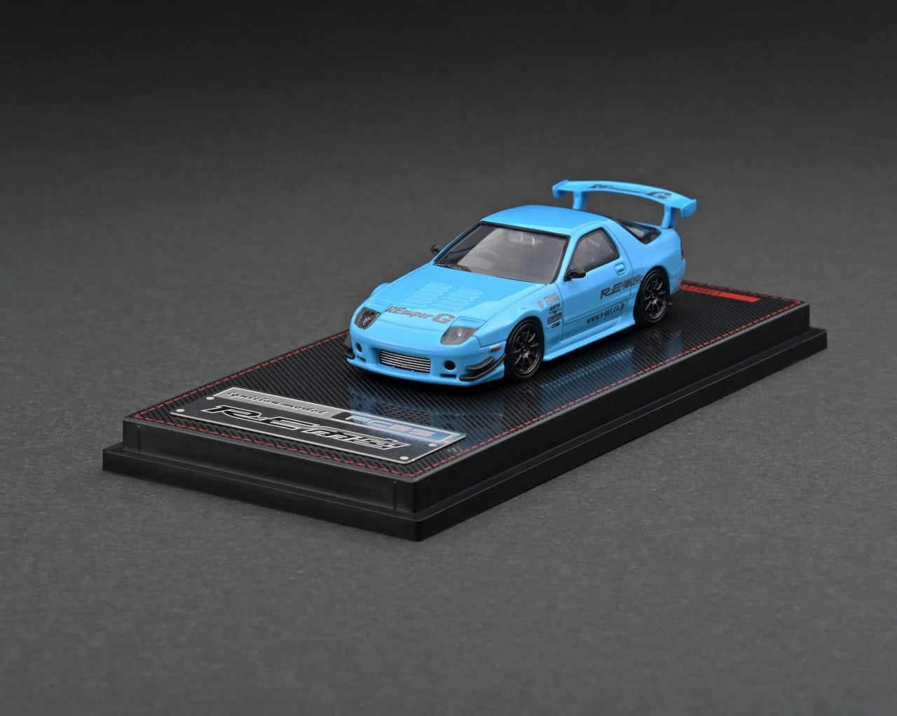 Ignition Model - Mazda RX-7 (FC3S) RE Amemiya Light Blue - Scale 1/64 IG2498