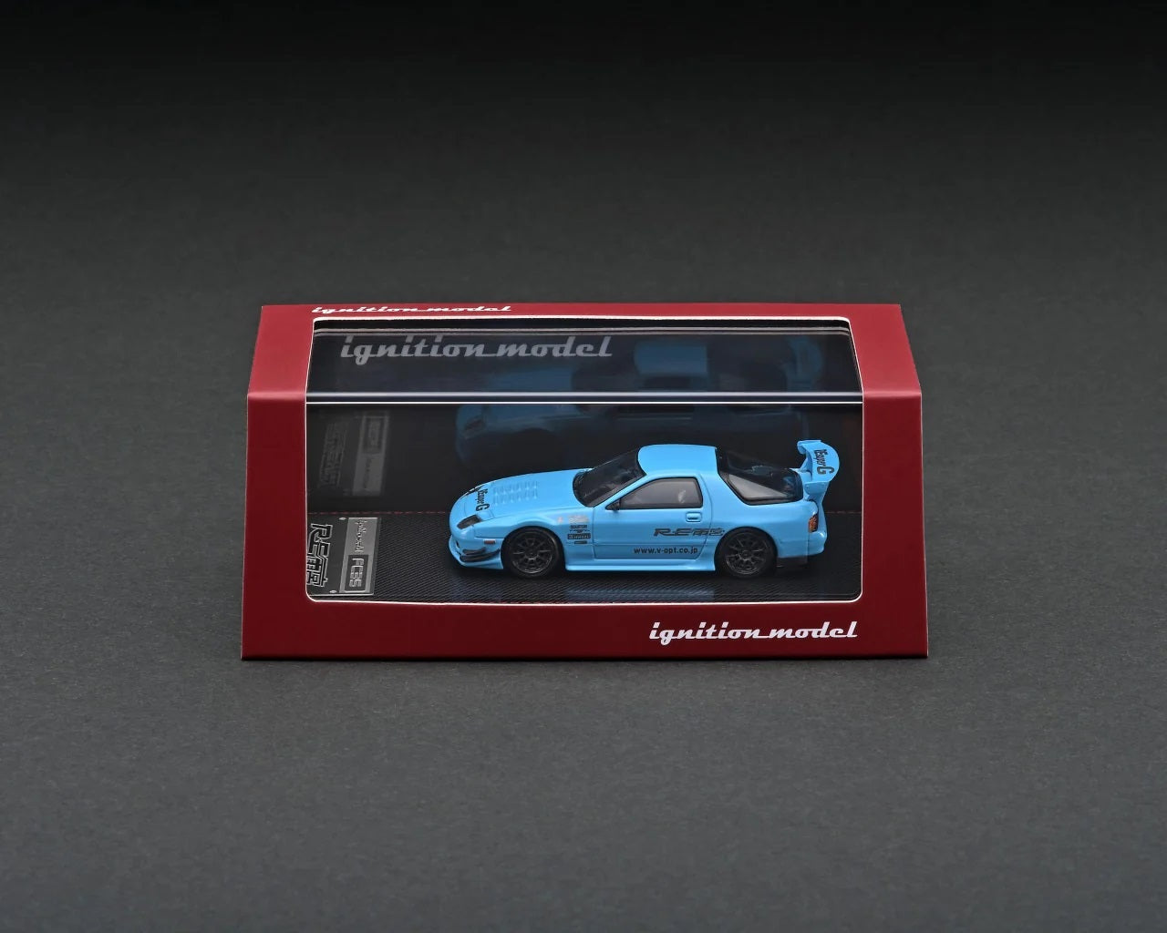 Ignition Model - Mazda RX-7 (FC3S) RE Amemiya Light Blue - Scale 1/64 IG2498