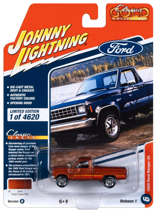 Johnny Lightning - Ford Ranger XL 1985 Brown - Scale 1/64