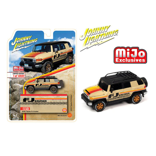 Johnny Lightning - 2007 Toyota FJ Cruiser Custom Beige – Mijo Exclusives Limited Edition - Scala 1/64 JLCP7416