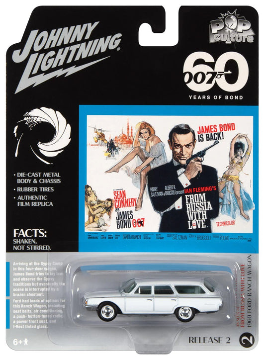 Johnny Lightning - 1960 Ford Ranch Wagon 007 James Bond Dalla Russia Con Amore - Scala 1/64