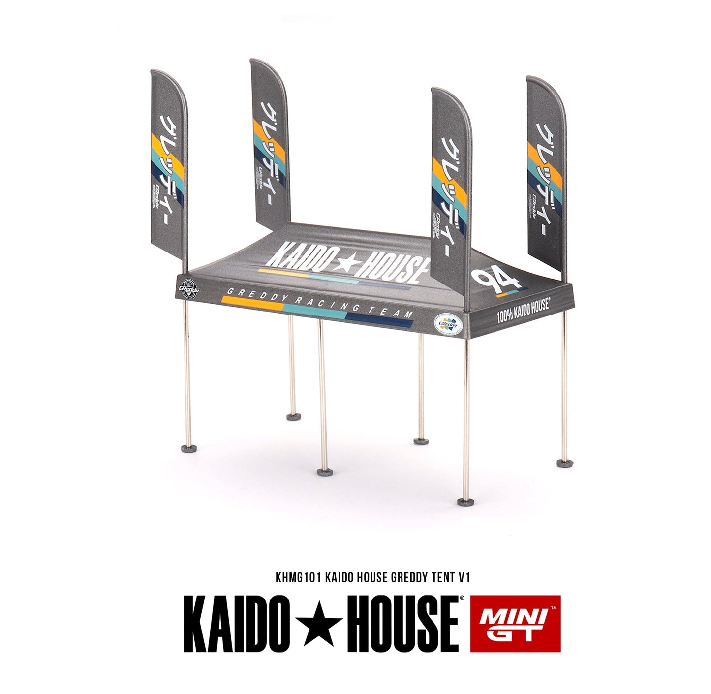 Mini GT - Kaido House GREDDY Tent V1 - KAIDO HOUSE Scale 1/64 KHMG101