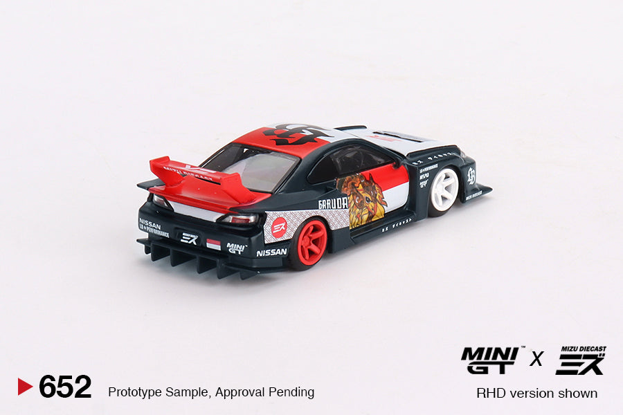 Mini GT - LB-Super Silhouette Nissan SILVIA (S15) “GARUDA” - Mini GT x MIZU Diecast - Scale 1/64 MGT00652