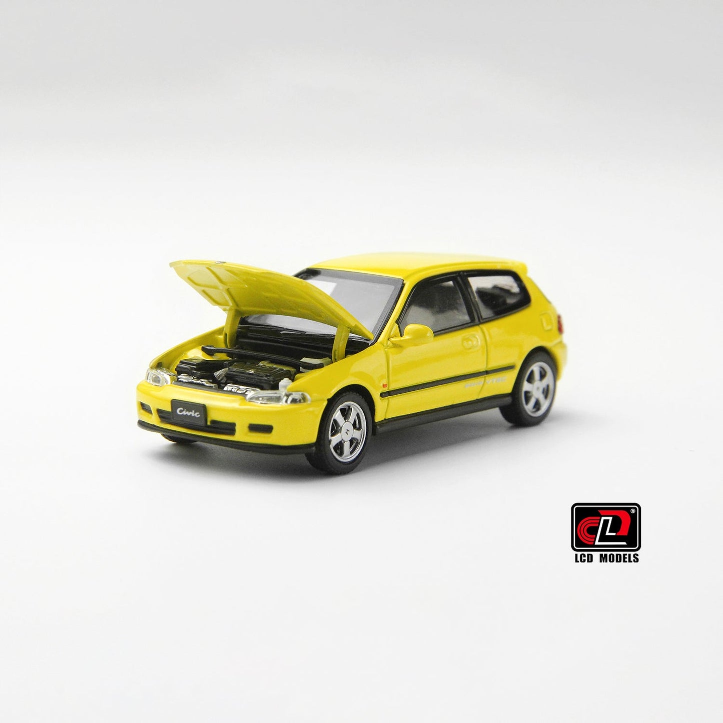 LCD Models - Honda CIVIC SiR II(EG6) Yellow - Scale 1/64 LCD64034-YE