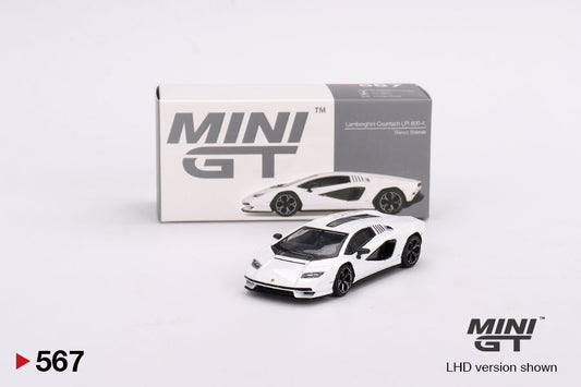 Mini GT - Lamborghini Countach LPI 800-4 Sidereal White LHD - 1/64 Scale MGT00567