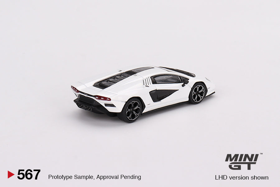 Mini GT - Lamborghini Countach LPI 800-4 Sidereal White MiJo Exclusives LHD - 1/64 Scale MGT00567-MJ