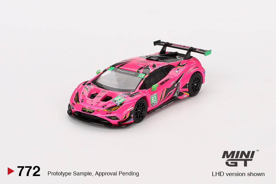 Mini GT - Lamborghini Huracán GT3 EVO2 #83 Iron Dames 2023 IMSA Daytona 24 Hrs - Scala 1/64 MGT00772-L