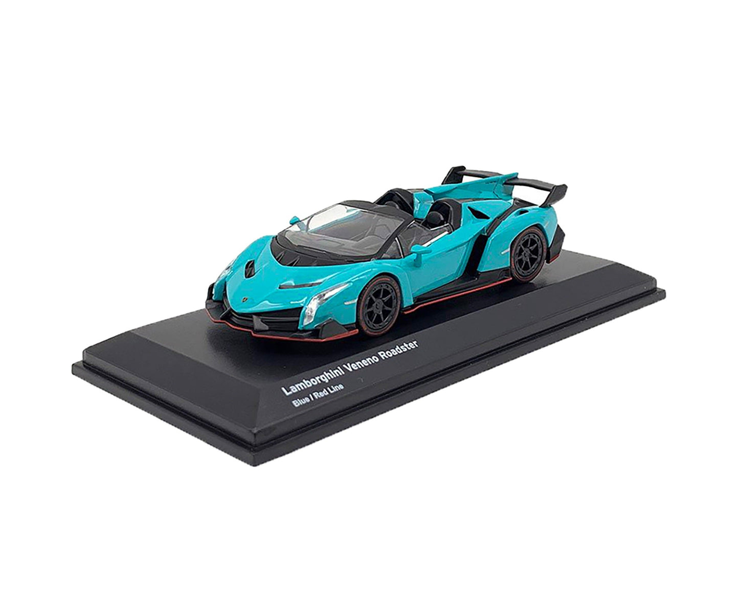 Kyosho - Lamborghini Veneno Roadster Blue / Red Line (KS07040A4) - Scala 1/64