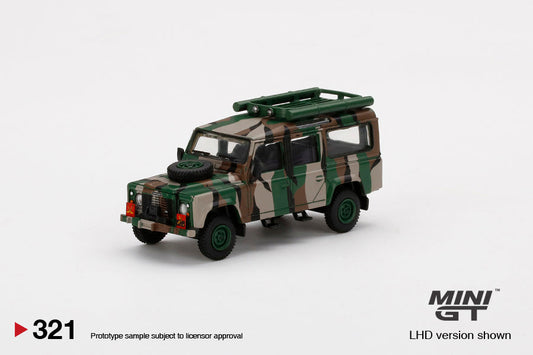 Mini GT - Land Rover Defender 110 Malaysian Army - Scala 1/64 MGT00321-R