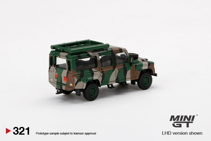 Mini GT - Land Rover Defender 110 Malaysian Army - Scale 1/64 MGT00321-R