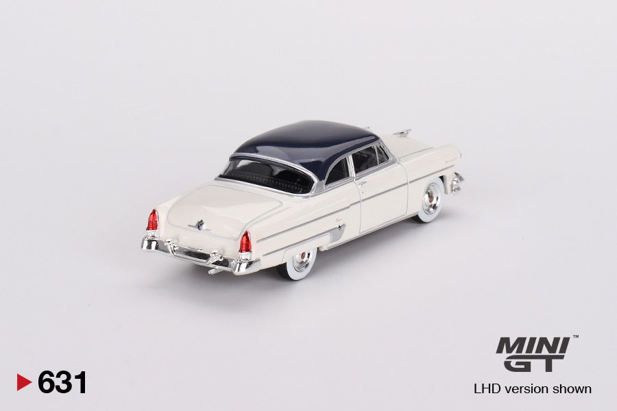 Mini GT - Lincoln Capri 1954 Arctic White / Atlantic Blue - Scale 1/64 MGT00631