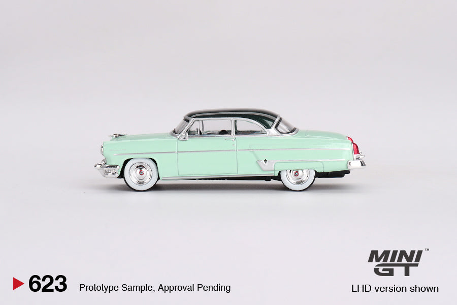 Lincoln Capri 1954 Parklane Green  Bloomfield Green Brand MINI GT Code MGT00623 in vendita su Borgeseidea.com Foto 2