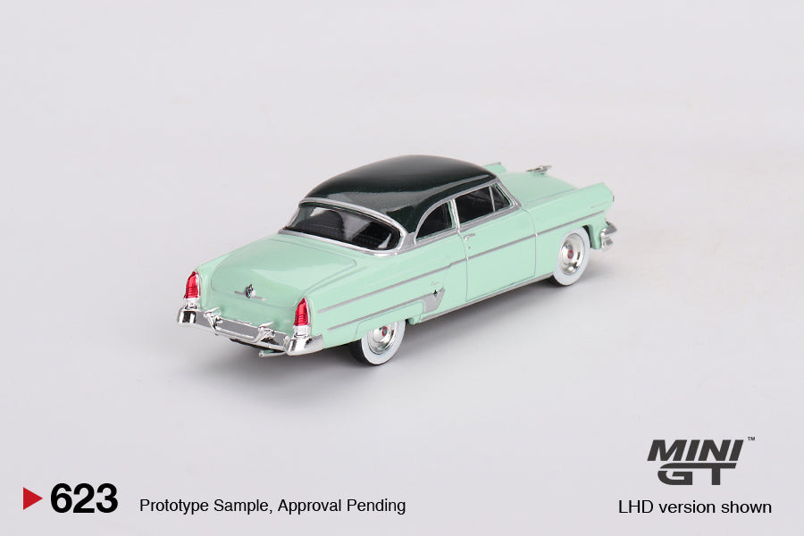 Lincoln Capri 1954 Parklane Green  Bloomfield Green Brand MINI GT Code MGT00623 in vendita su Borgeseidea.com Foto 3