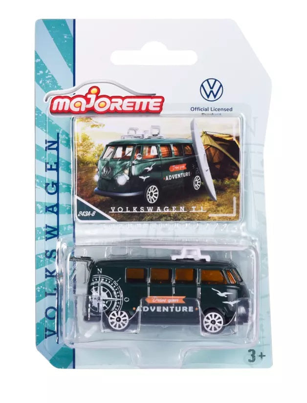 Majorette - Volkswagen Transporter T1 Van Black - Scale 1/64