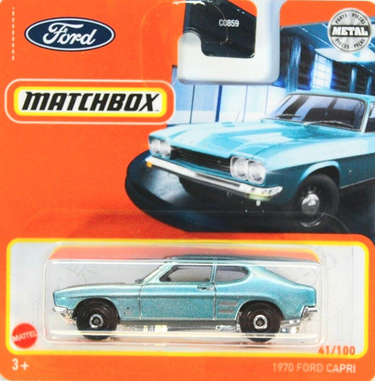 Matchbox - Ford Capri 1970 Light Blue #41 - Matchbox - Scala 1/64 Circa