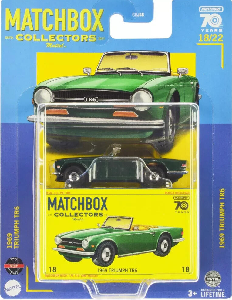 Matchbox - Triumph TR6 1969 #18 - Matchbox Collectors - Scale 1/64 Approximately