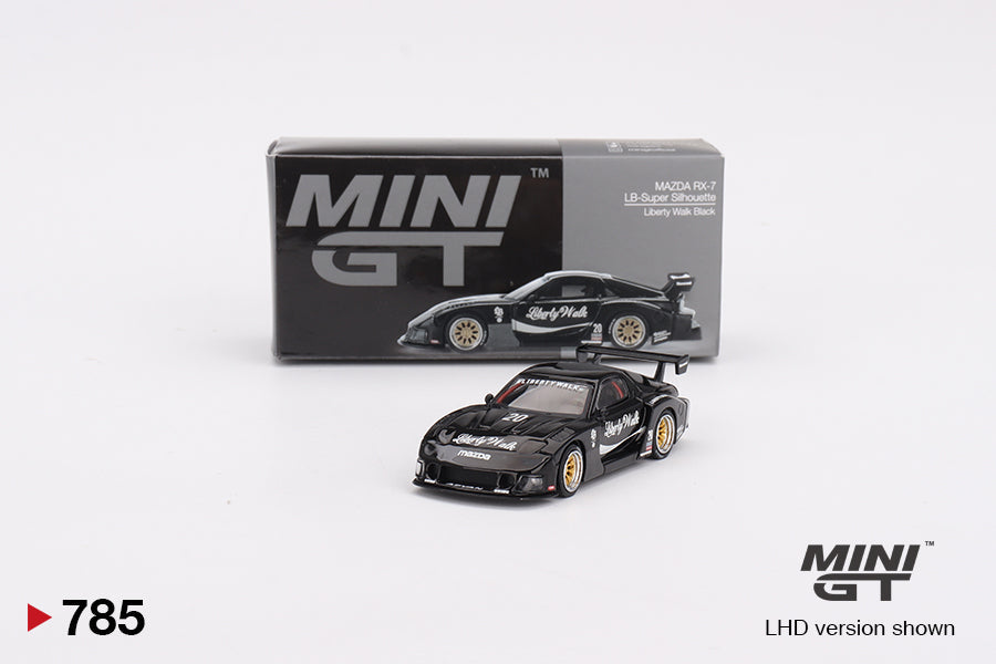 Mini GT - MAZDA RX-7 LB-Super Silhouette Liberty Walk Black - Scala 1/64 MGT00785-L