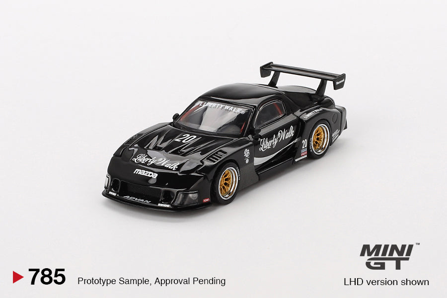 Mini GT - MAZDA RX-7 LB-Super Silhouette Liberty Walk Black - Scala 1/64 MGT00785-L