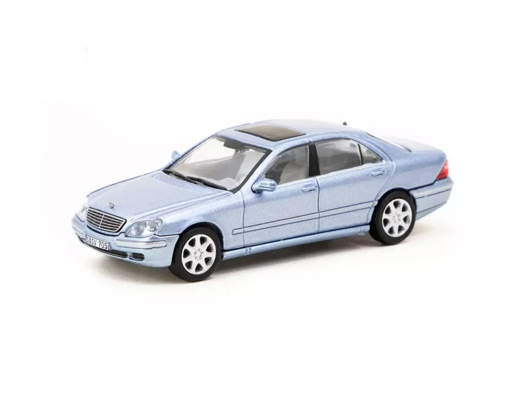 Tarmac Works - Mercedes Benz S-Class Horizon Blue Metallic - Scale 1/64 T64G-072-BL