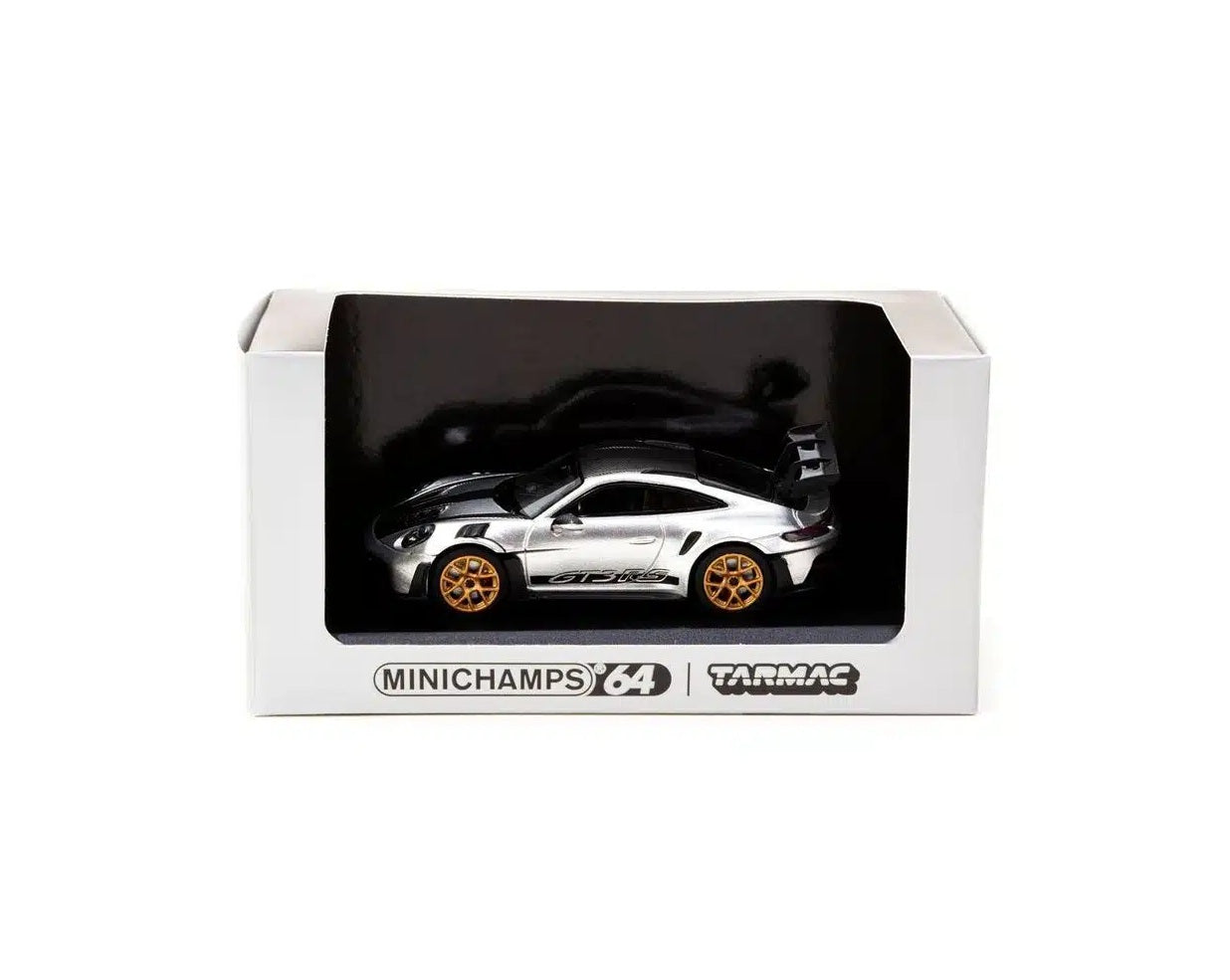 Tarmac Works - Porsche 911 (992) GT3 RS GT Silver Metallic Collab64 Minichamps - Scala 1/64 T64MC-005-SL