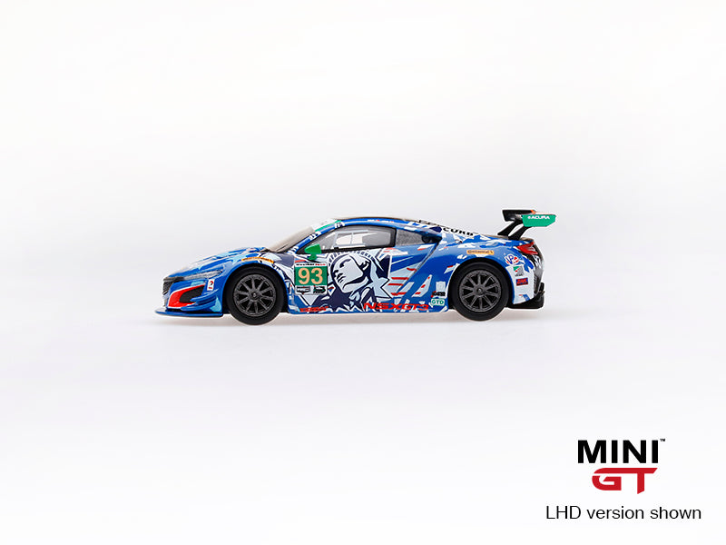 Mini GT - Acura NSX GT3 #93 Statue of Liberty" 2017 IMSA Watkins Glen MiJo Exclusives - Scale 1/64 MGT00072-MJ