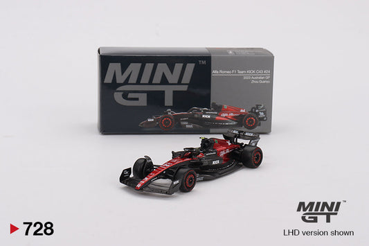 Mini GT - Alfa Romeo C43 #24 Zhou Guanyu 2023 F1 2023 Australian GP - Scale 1/64 MGT00728