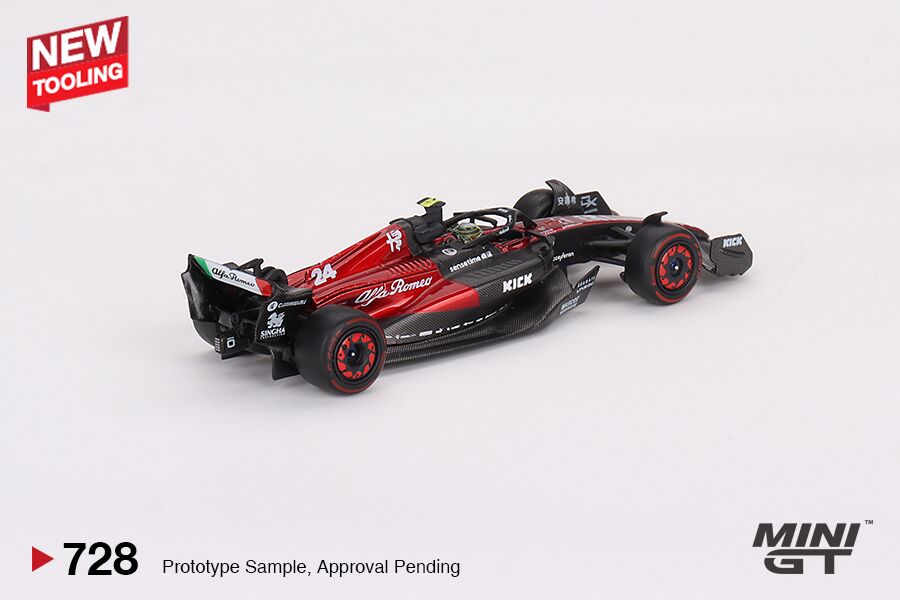 Mini GT - Alfa Romeo C43 #24 Zhou Guanyu 2023 F1 2023 Australian GP - Scale 1/64 MGT00728