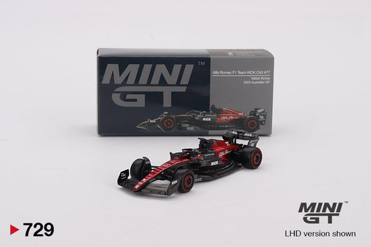 Mini GT - Alfa Romeo C43 #77 Valtteri Bottas 2023 F1 2023 Australian GP - Scale 1/64 MGT00729